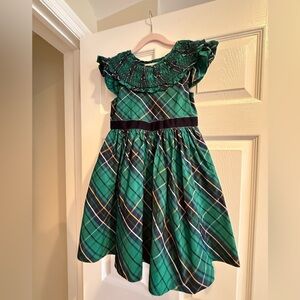 Janie and Jack Emerald Plaid Dress